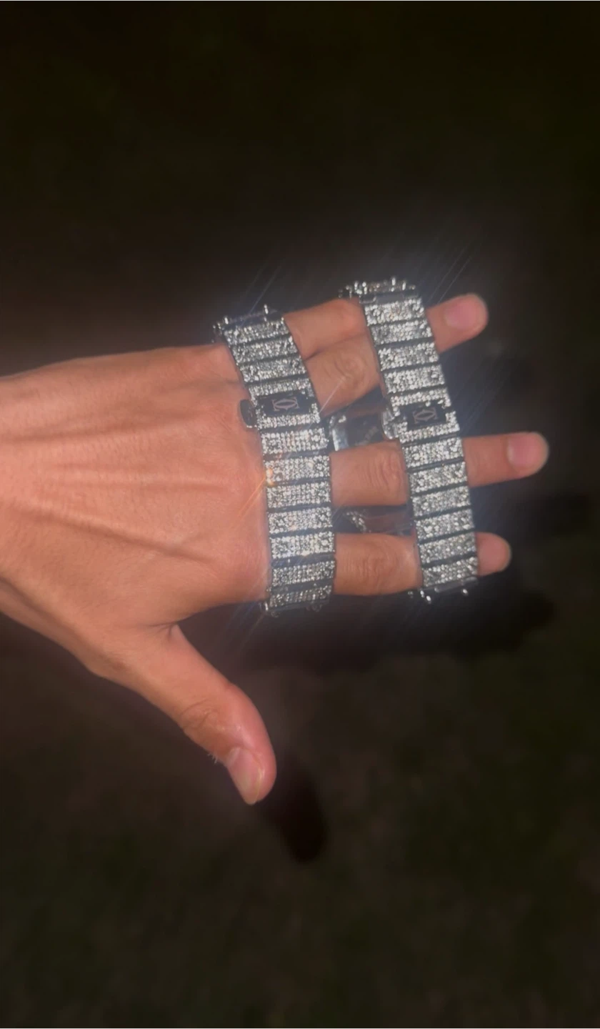 2x Iced Out Square Face Watches - photo 4