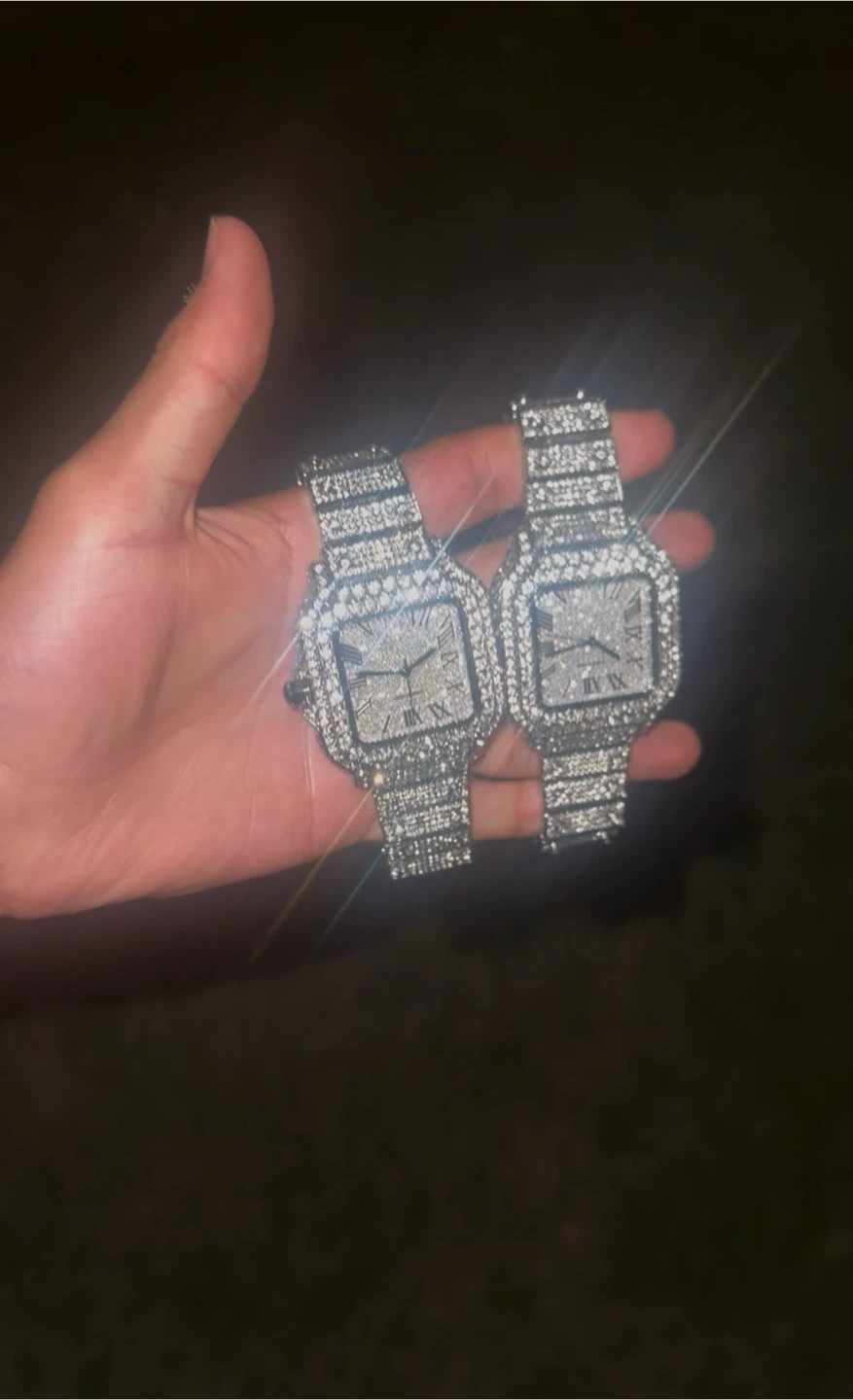 2x Iced Out Square Face Watches - photo 5