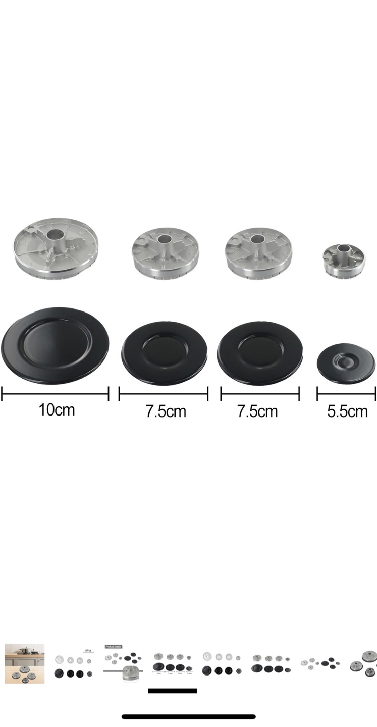 Gas Stove Burner Crown Kit for SABAF Stoves - photo 2