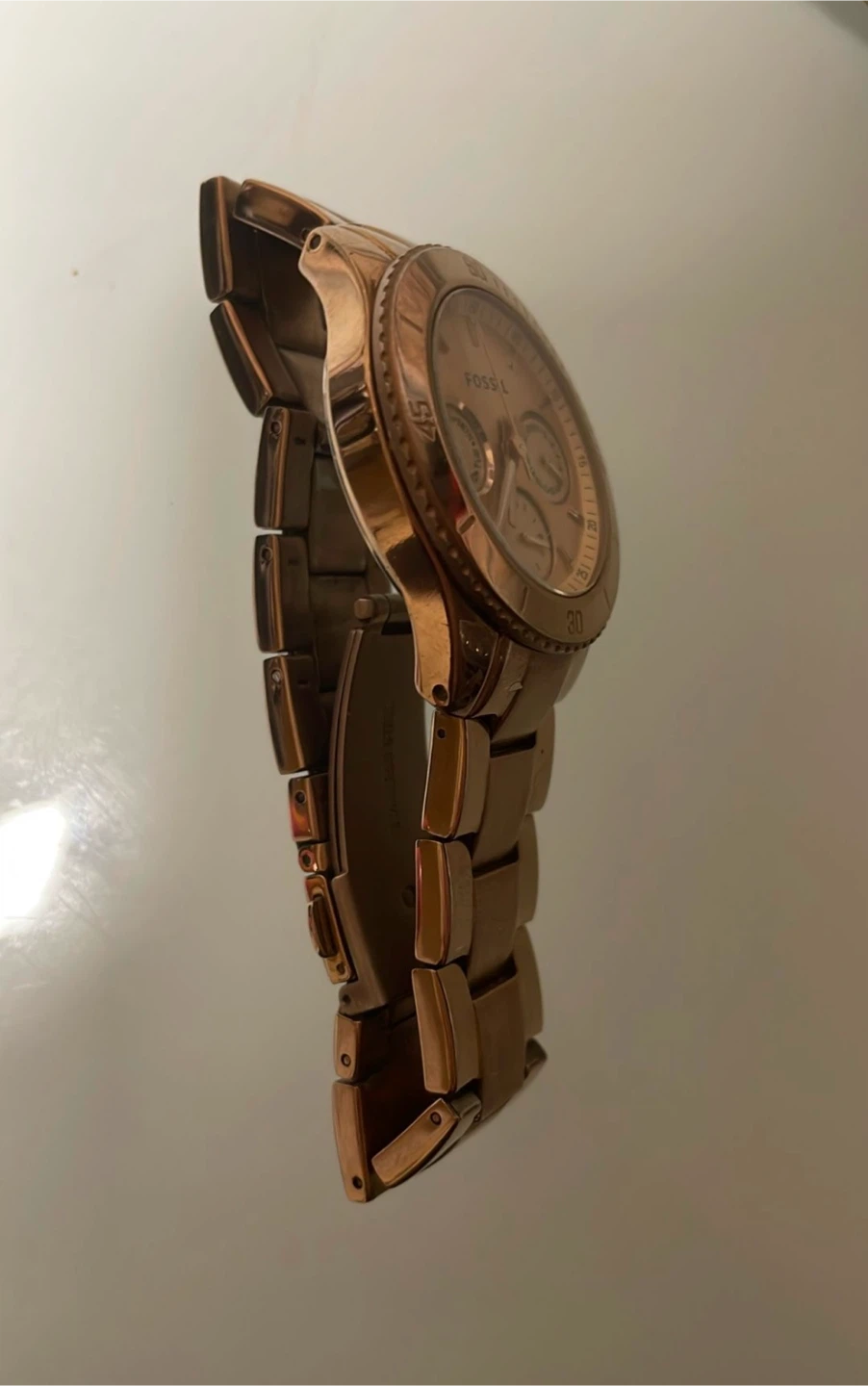 Rose Gold Fossil Watch - photo 2