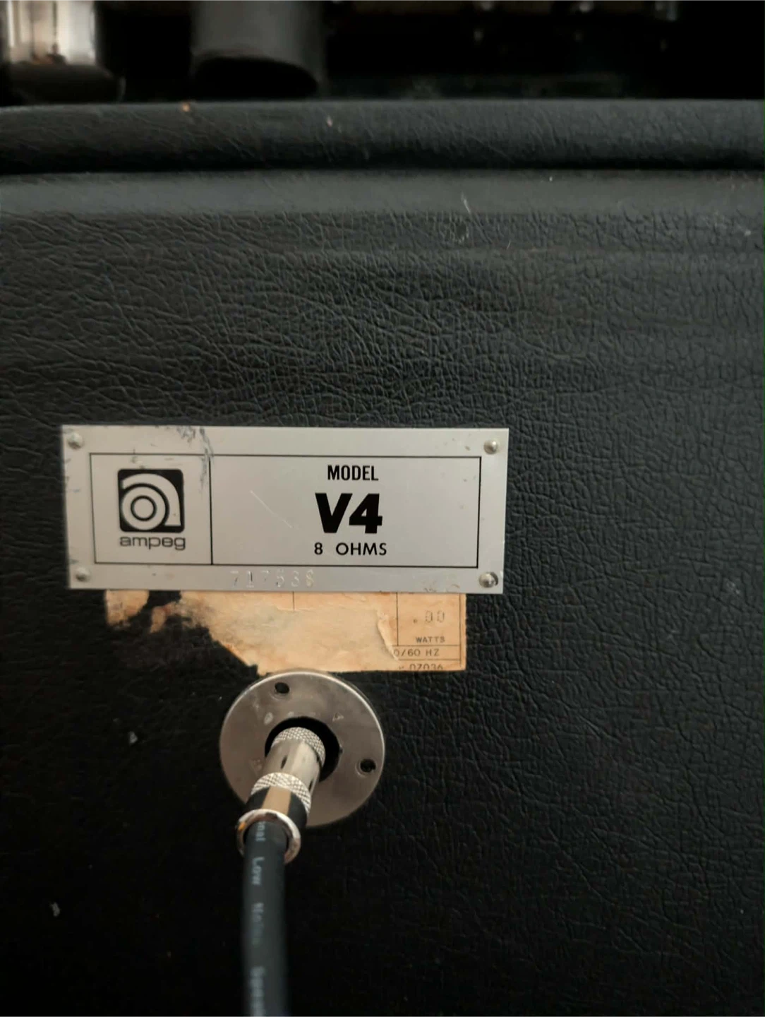 Vintage Ampeg V-4 8 Ohm Bass Amp Head and Cabinet - photo 3