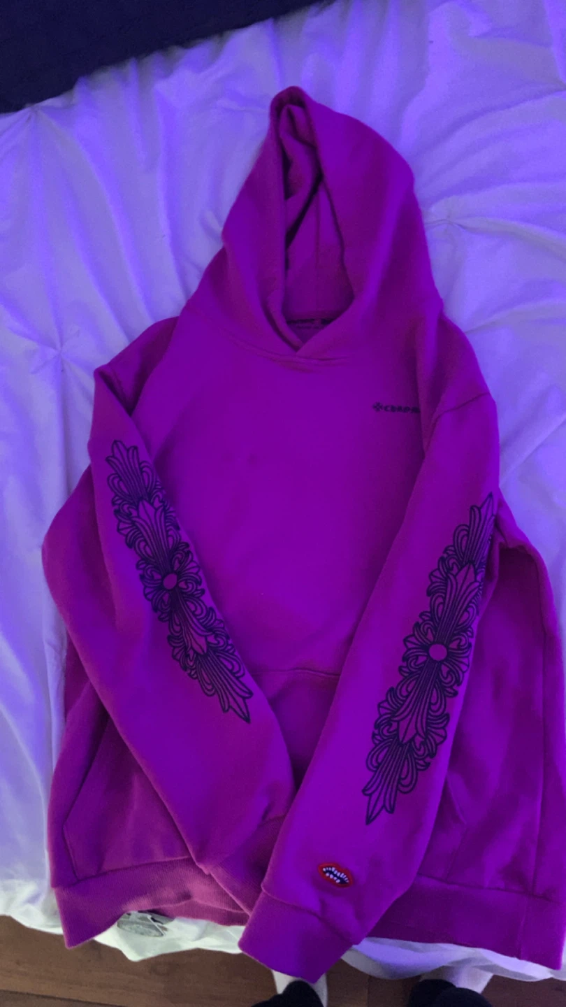 Chrome Hearts Pink Hoodie - photo 3