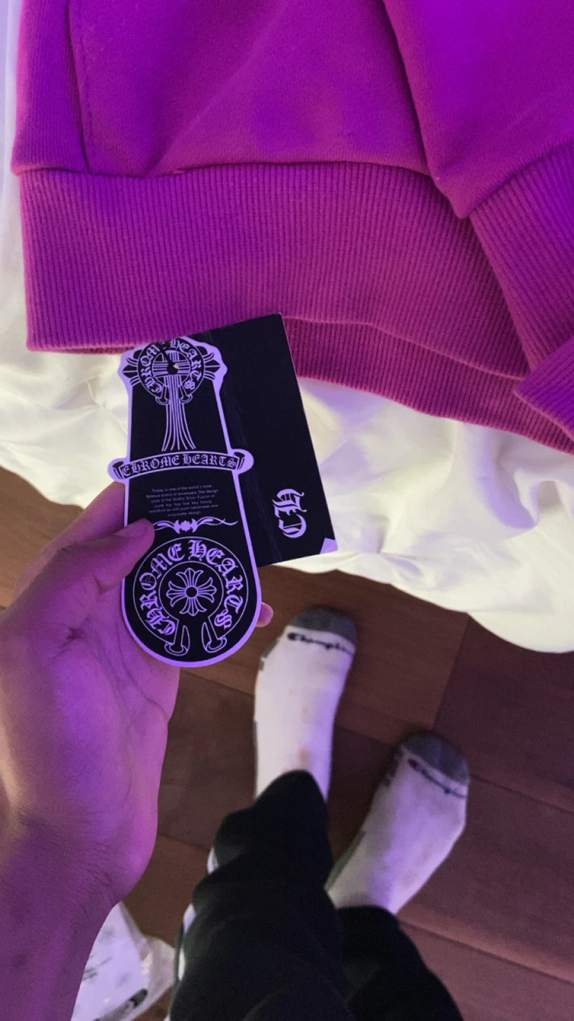 Chrome Hearts Pink Hoodie - photo 5