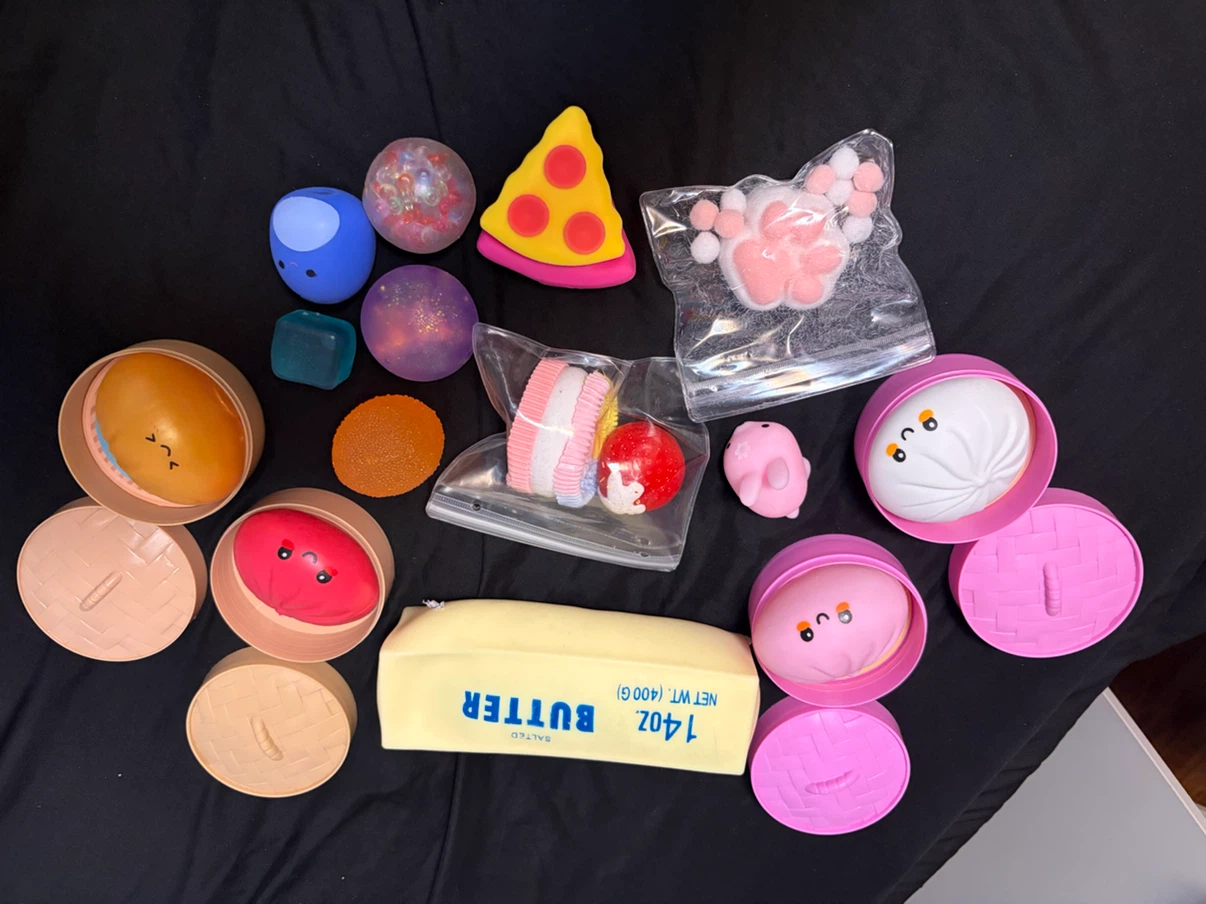 Squishy Toys - Butter, Pizza, and more!