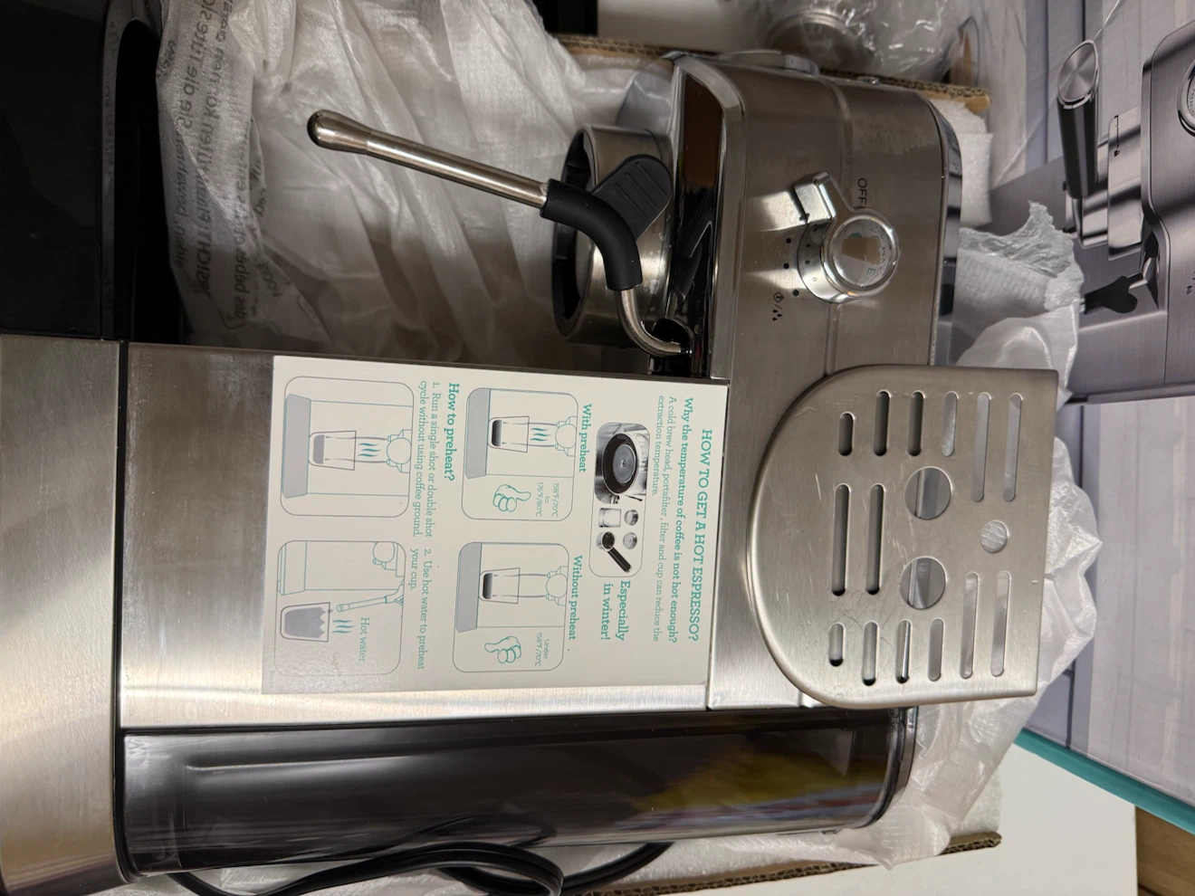 Casabrews 20Bar Espresso Coffee Machine - Silver - photo 5