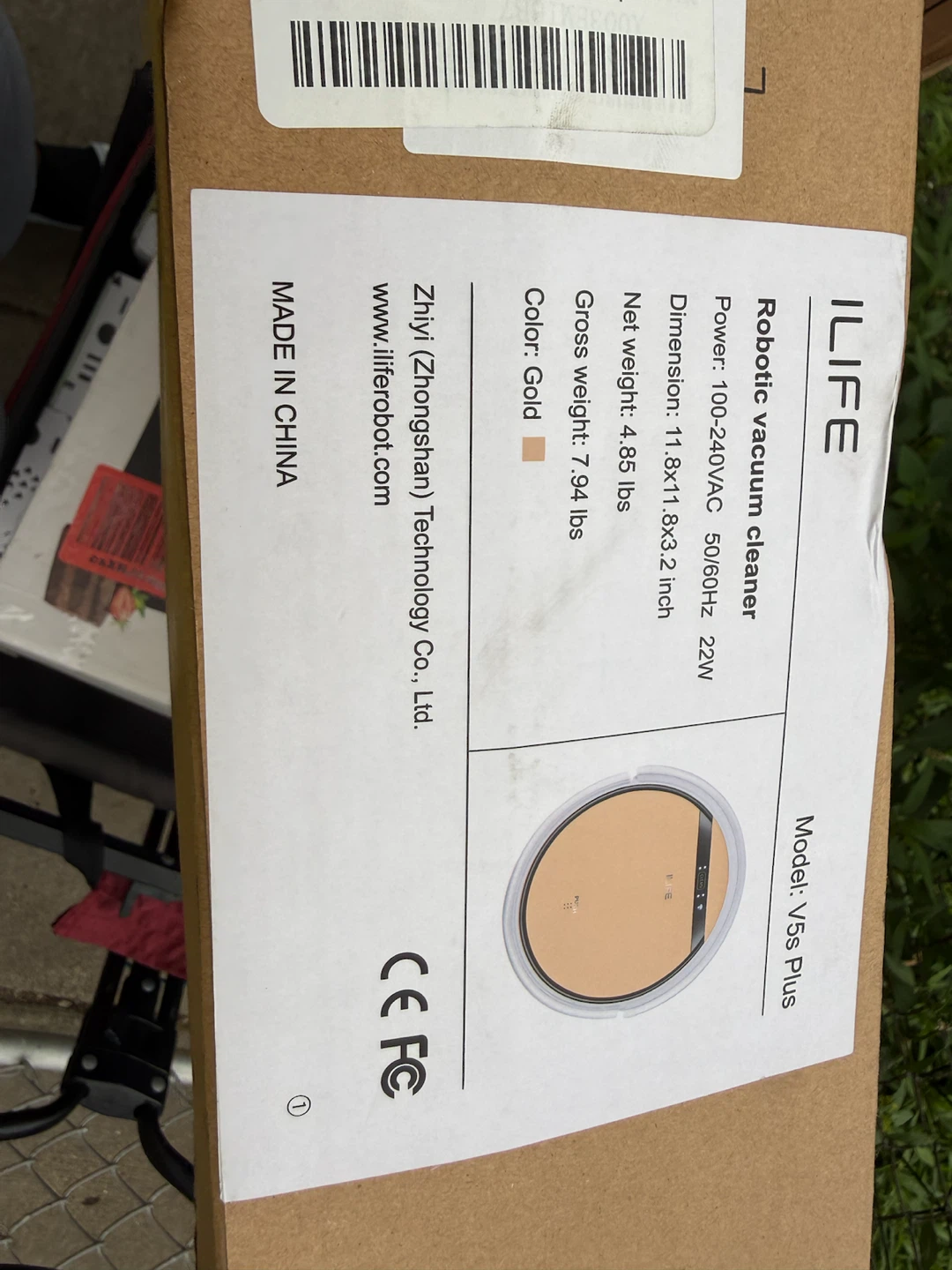 ILIFE V5s Plus Robotic Vacuum Cleaner - Gold - photo 3