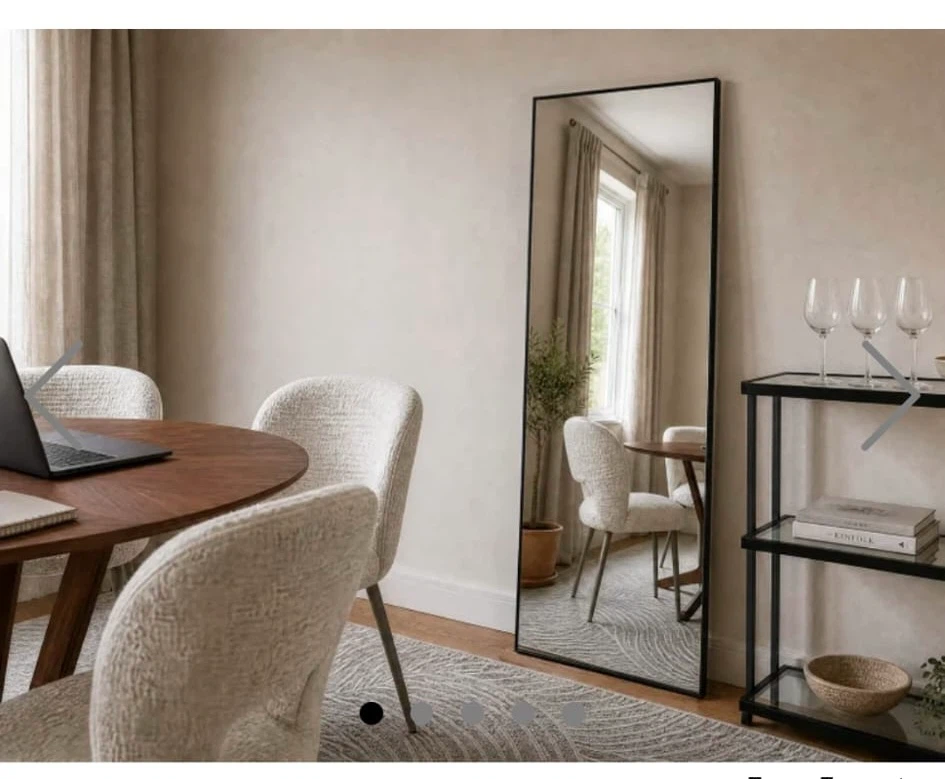 Structube Newport Metal Mirror Black 70 cm x 190 cm