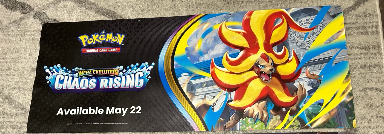 Mega Evolution Chaos Rising Official Store Banner