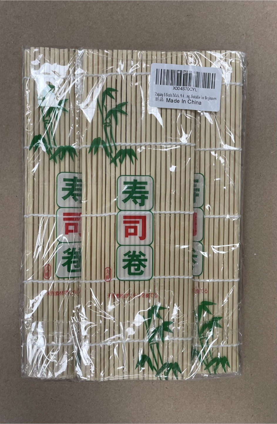 Zxjsisy 5 Sushi Mats 9.4 inch