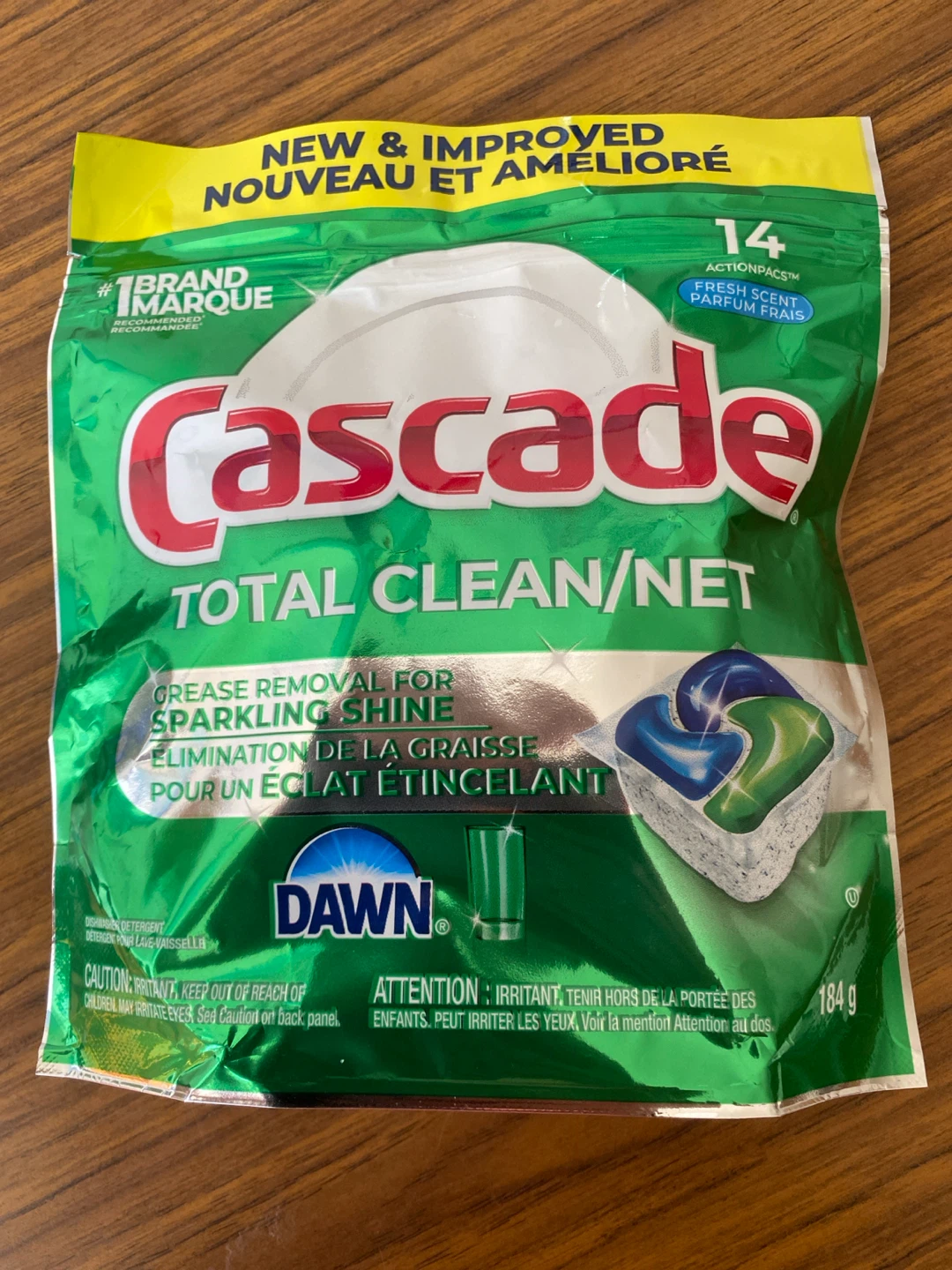 Cascade Total Clean Dishwasher Detergent Pods