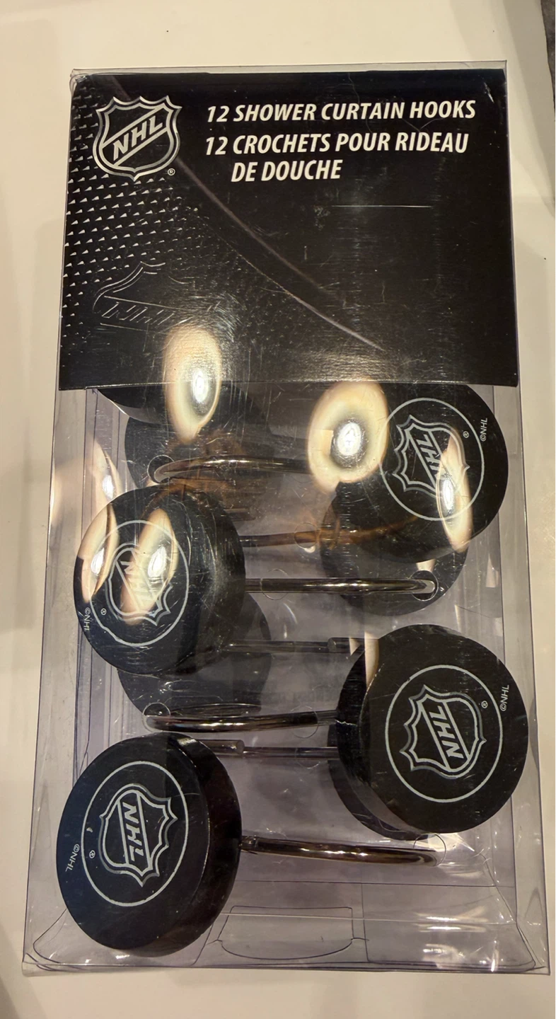 NHL shower curtain rings