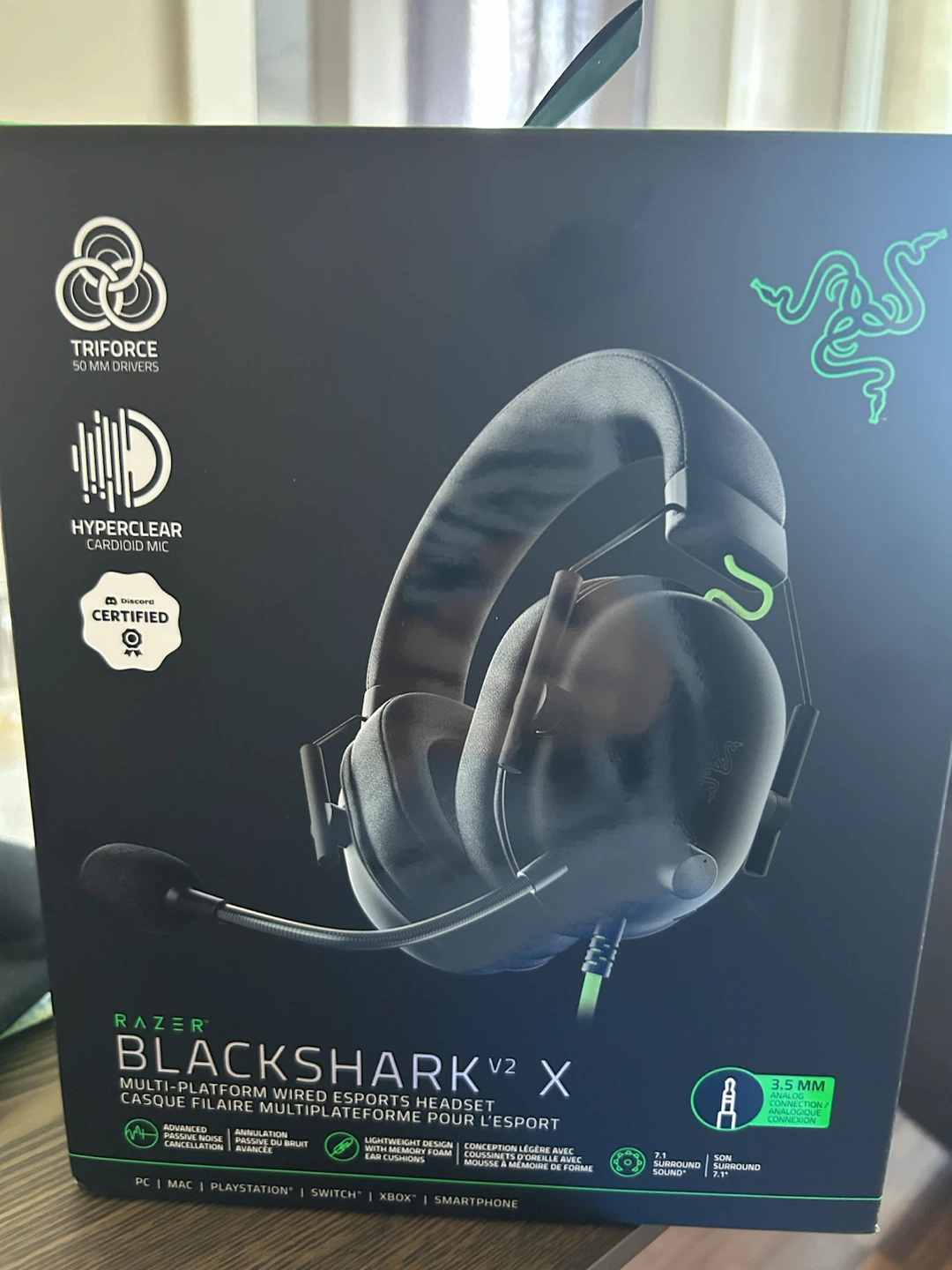 Razer Blackshark V2 X Multi-Platform Wired Esports Headset