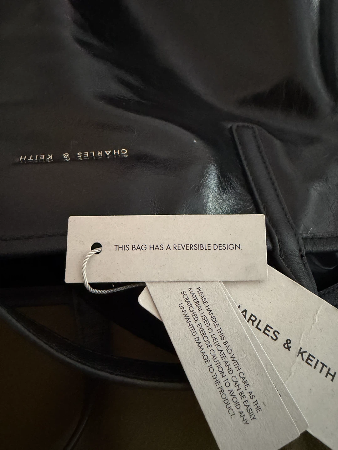 Charles & Keith Black Bag with Pouch - photo 4
