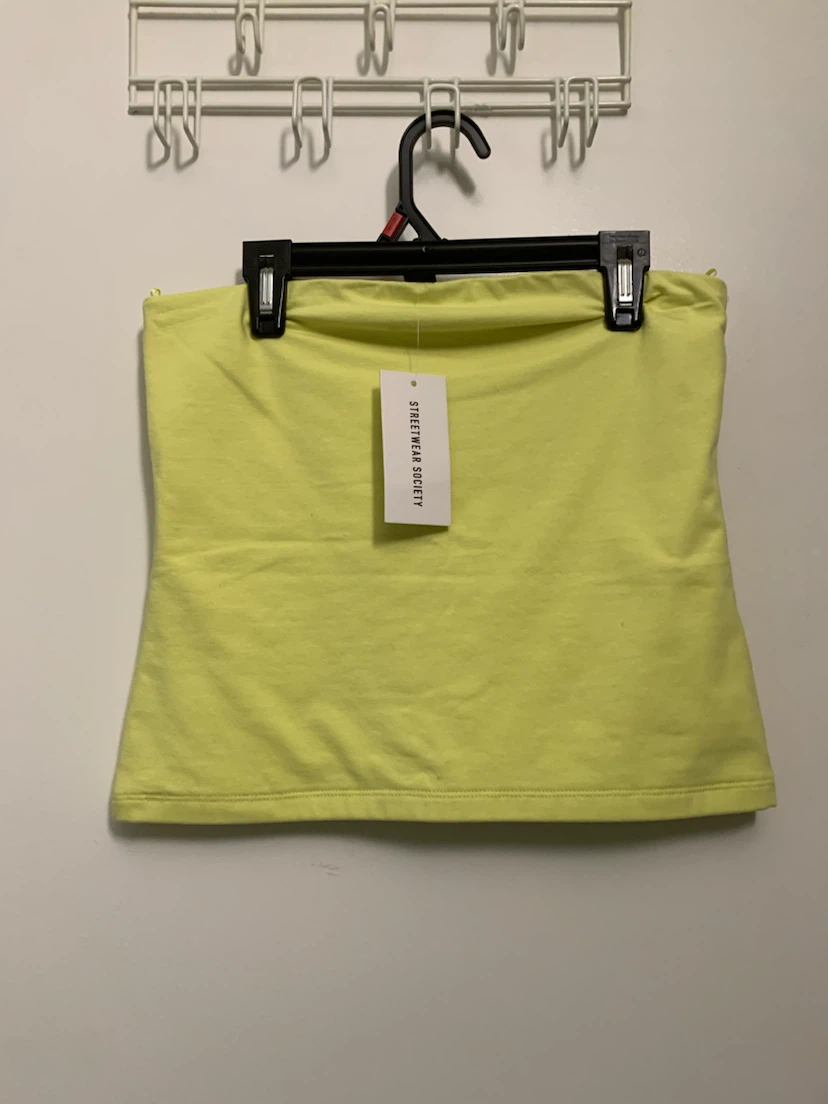 Streetwear Society Strapless Top - Yellow