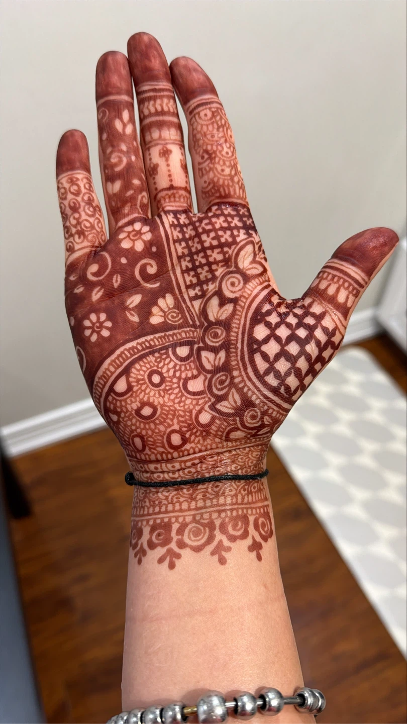 Henna Hand and Arm Design - photo 4