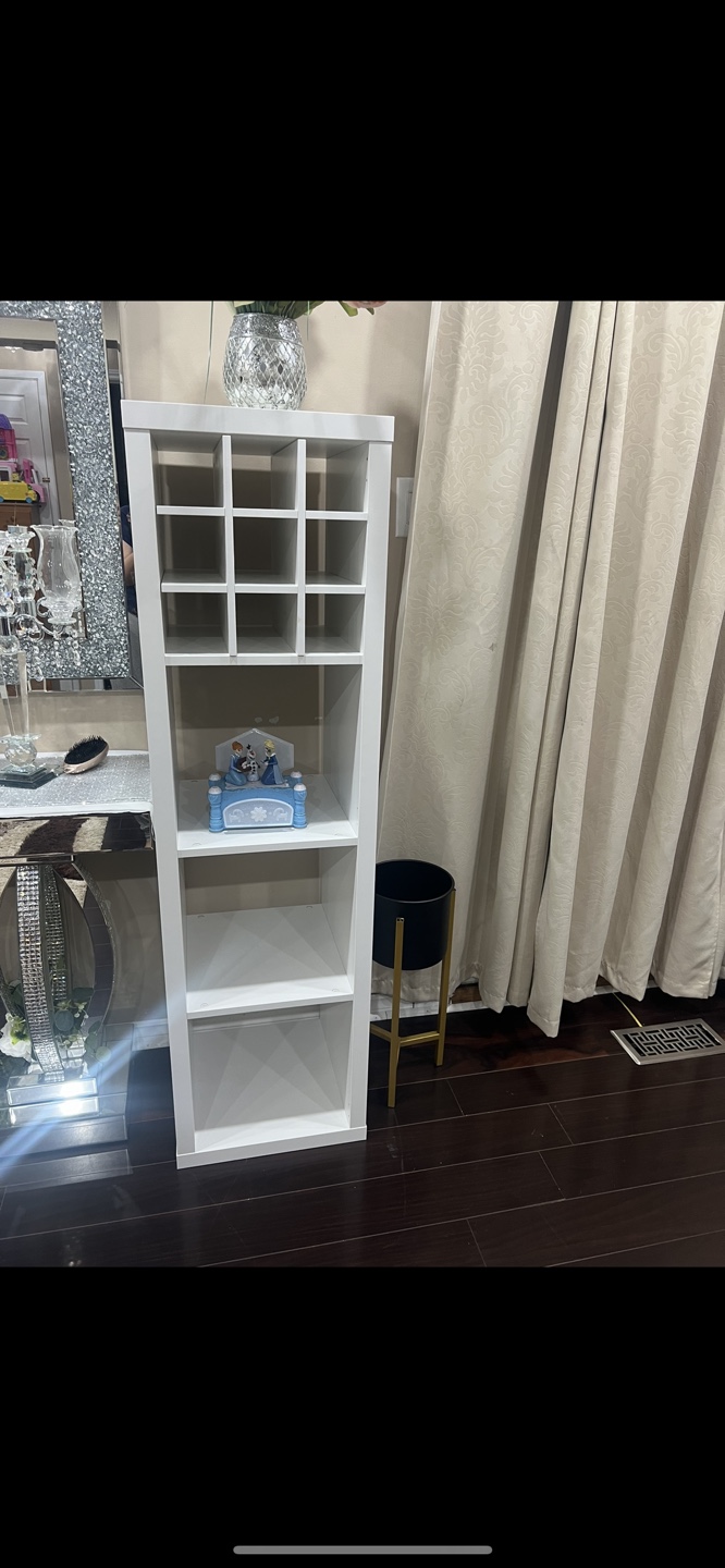 White Wine Rack and Shelf Unit - photo 2