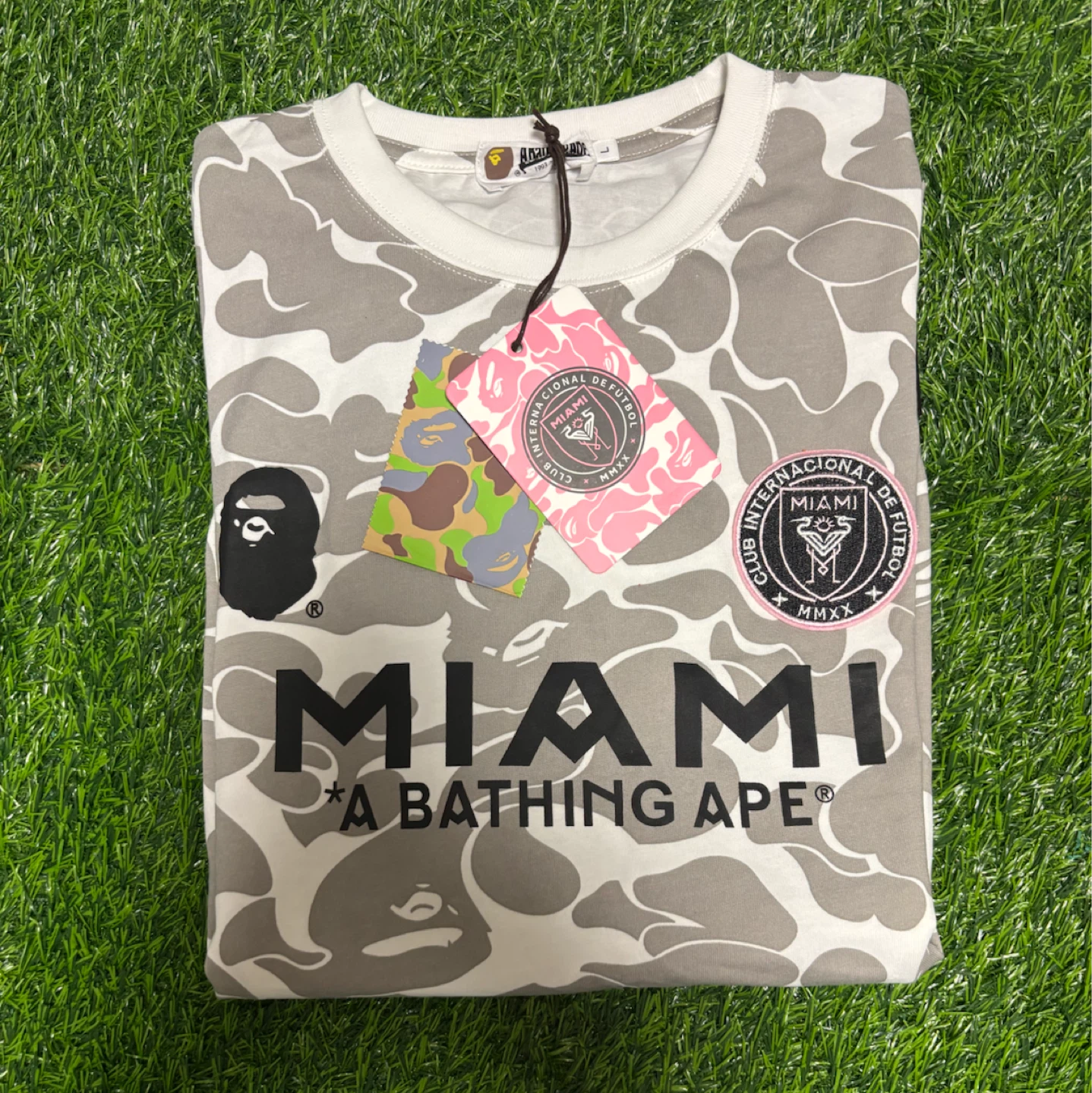 A Bathing Ape x Inter Miami CF Camo T-Shirt