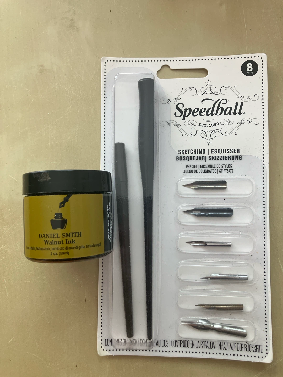 Speedball Sketching Pen Set with Walnut Ink