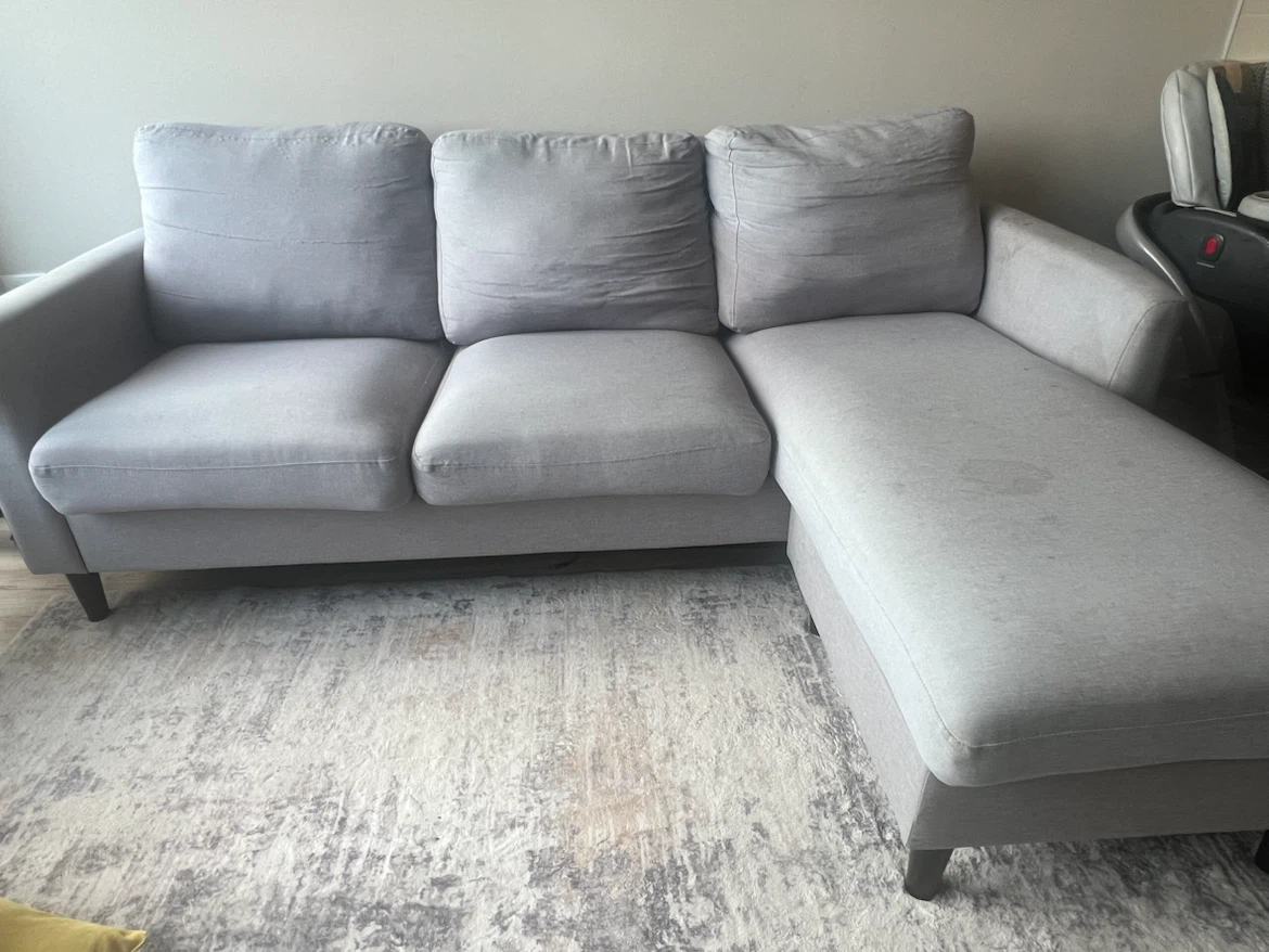 Light Gray Sectional Sofa - photo 3