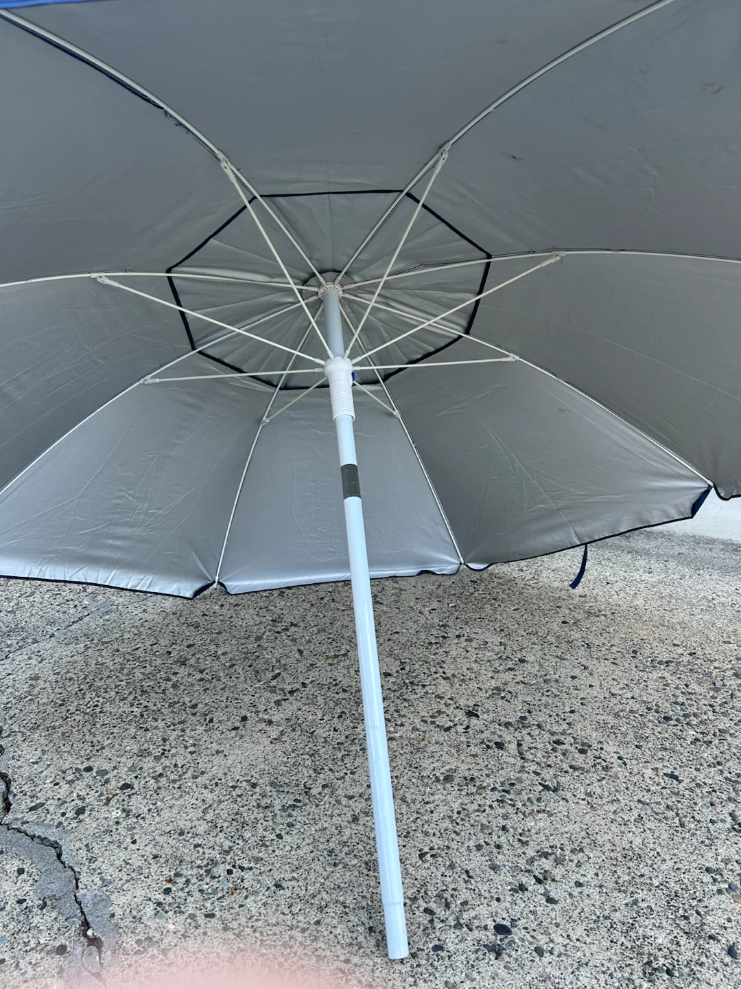 Blue Patio Umbrella with Pole - photo 3