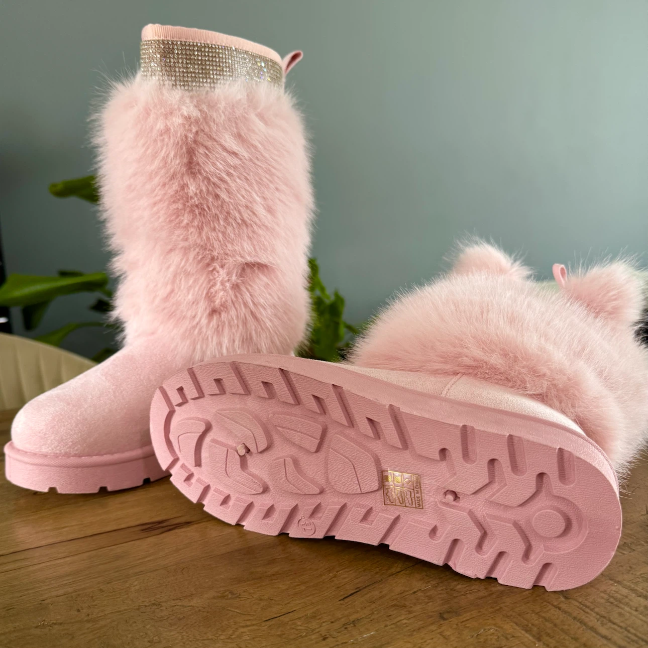 Pink Faux Fur Boots + skirt - photo 5