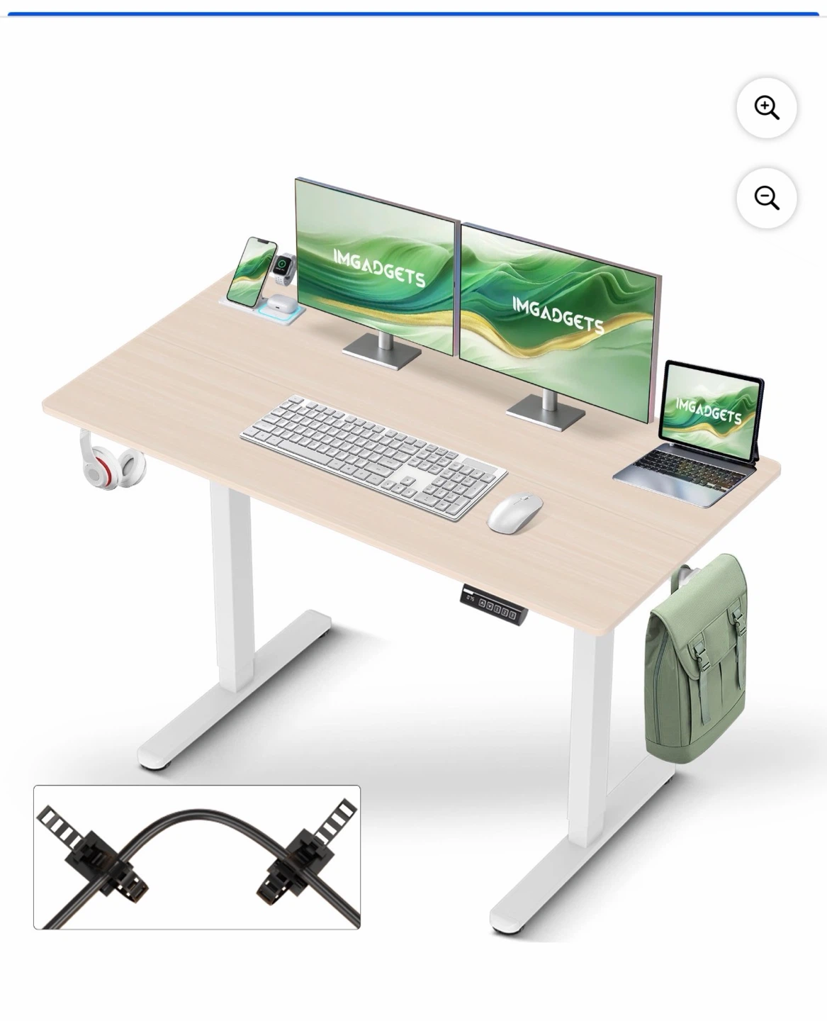 Adjustable Standing Desk with Wood Top (negotiable)