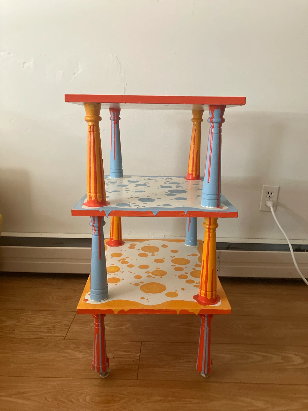 Painted 3-Tier Rolling Cart - photo 2