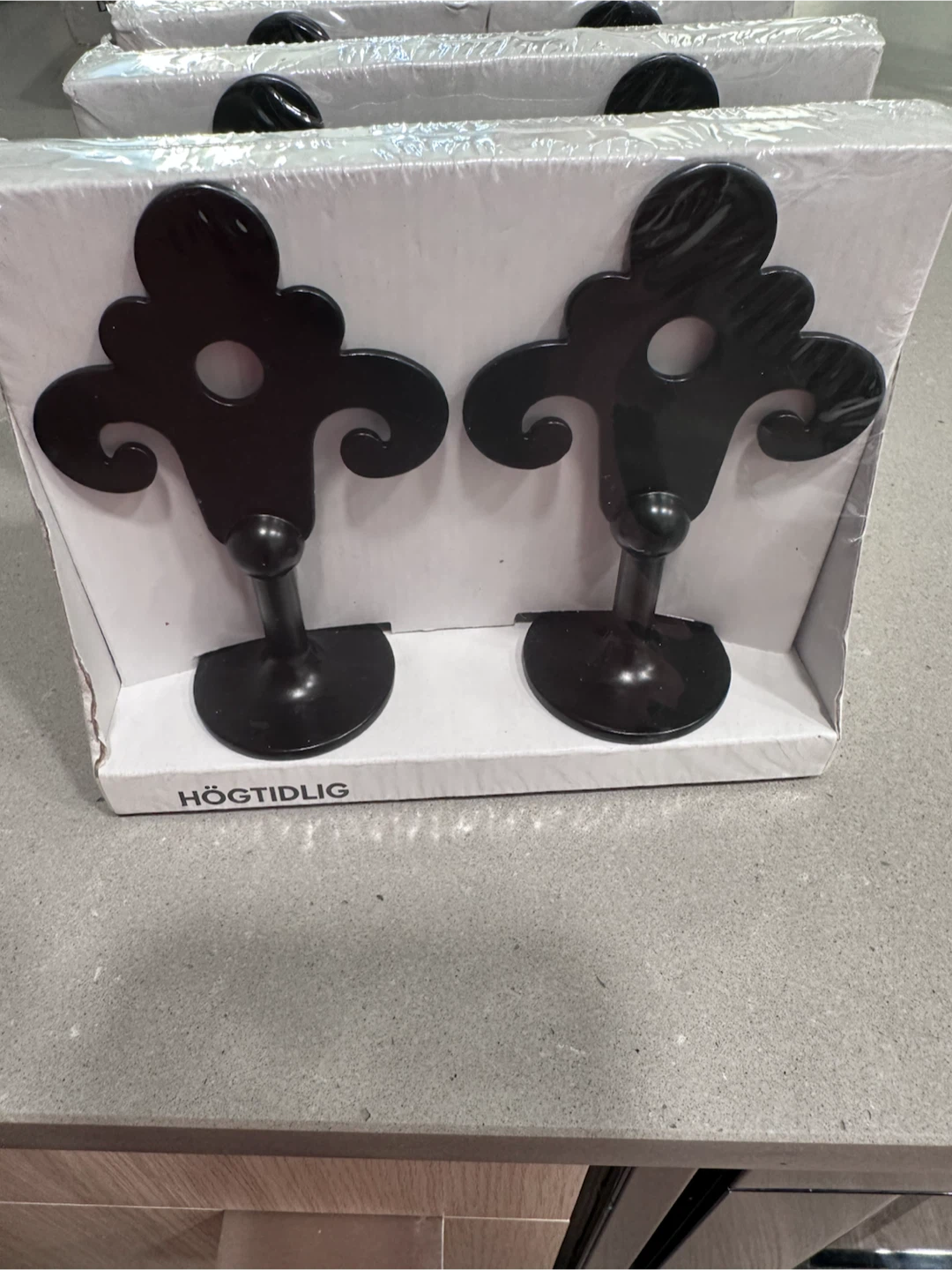 IKEA HÖGTIDLIG Curtain Rod Holders - Black - photo 2