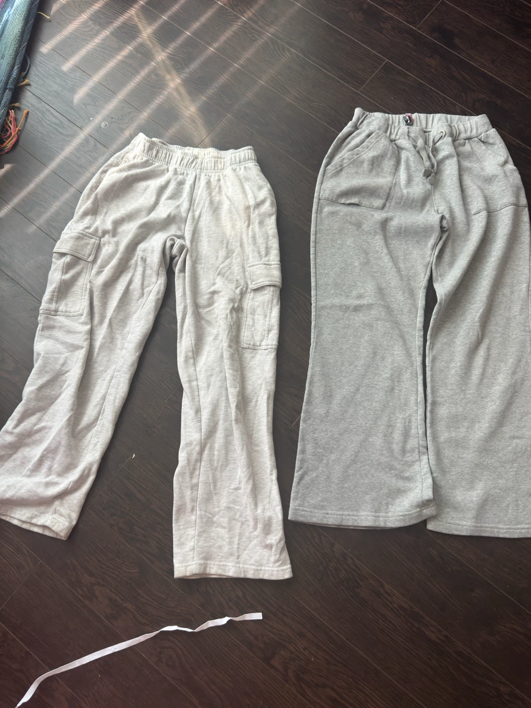 Women's Grey Cargo Pants and Wide Leg Sweatpants - photo 3