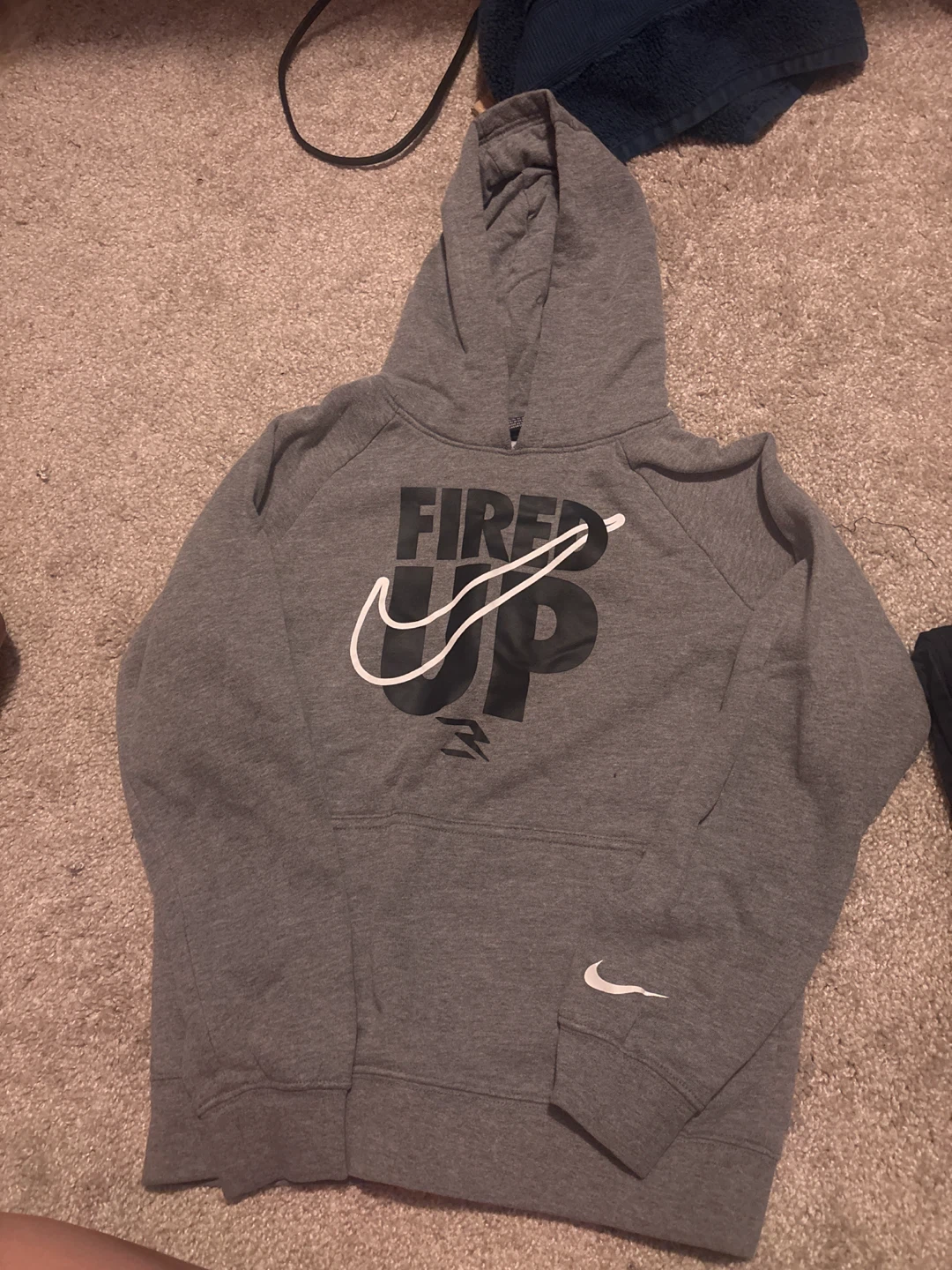 Nike "Fired Up" Graphic Hoodie Size Medium Youth
