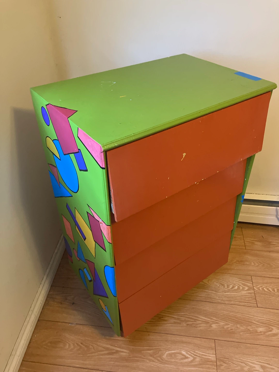 Colourful 4-Drawer Dresser