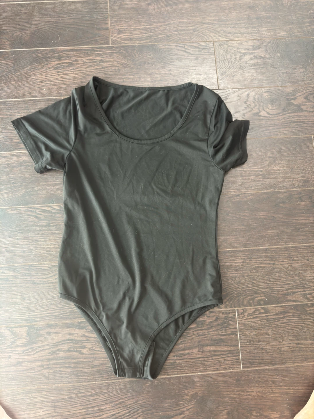 Black Short Sleeve Bodysuit