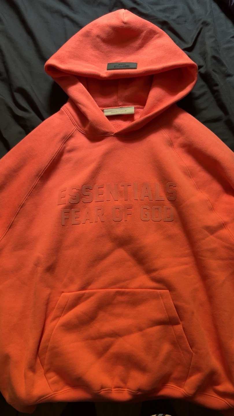Fear of God Essentials Hoodie Coral
