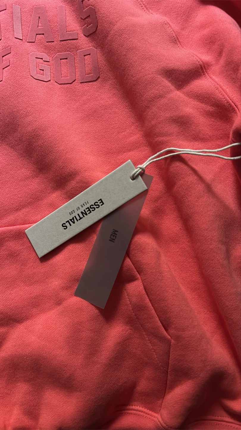 Fear of God Essentials Hoodie Coral - photo 3