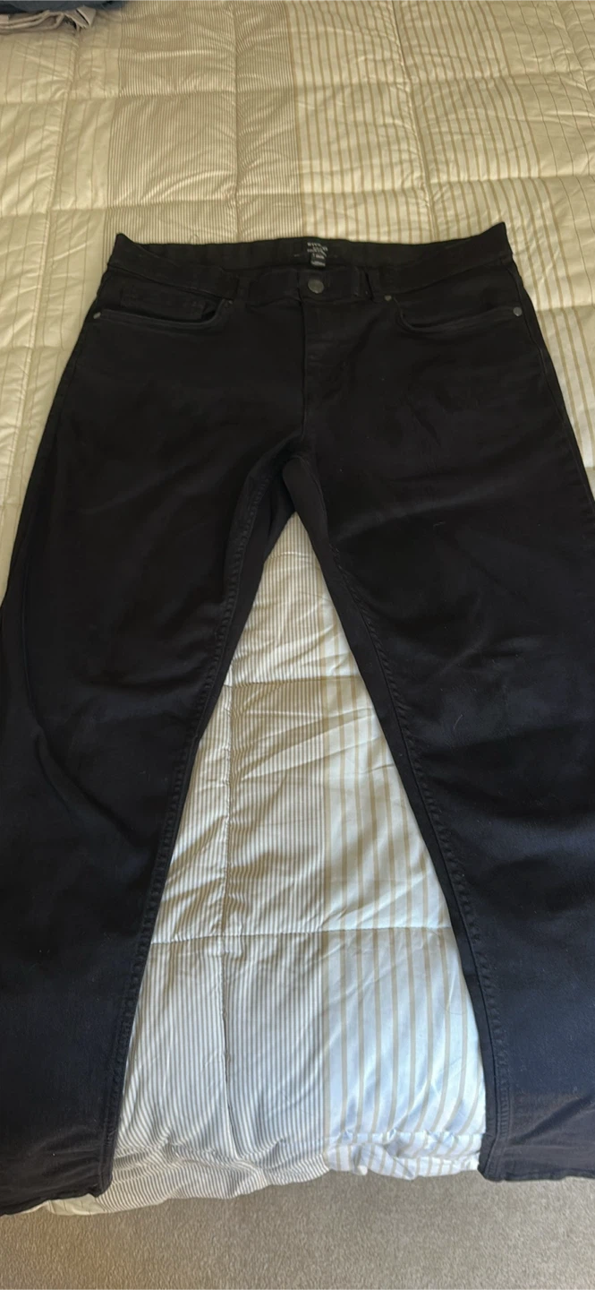 RW & CO tall Black Slim Fit Jeans 33/34