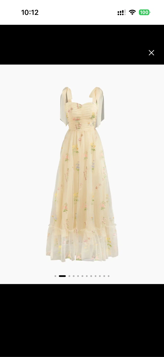 Sheer Floral Embroidered Maxi Dress - photo 3
