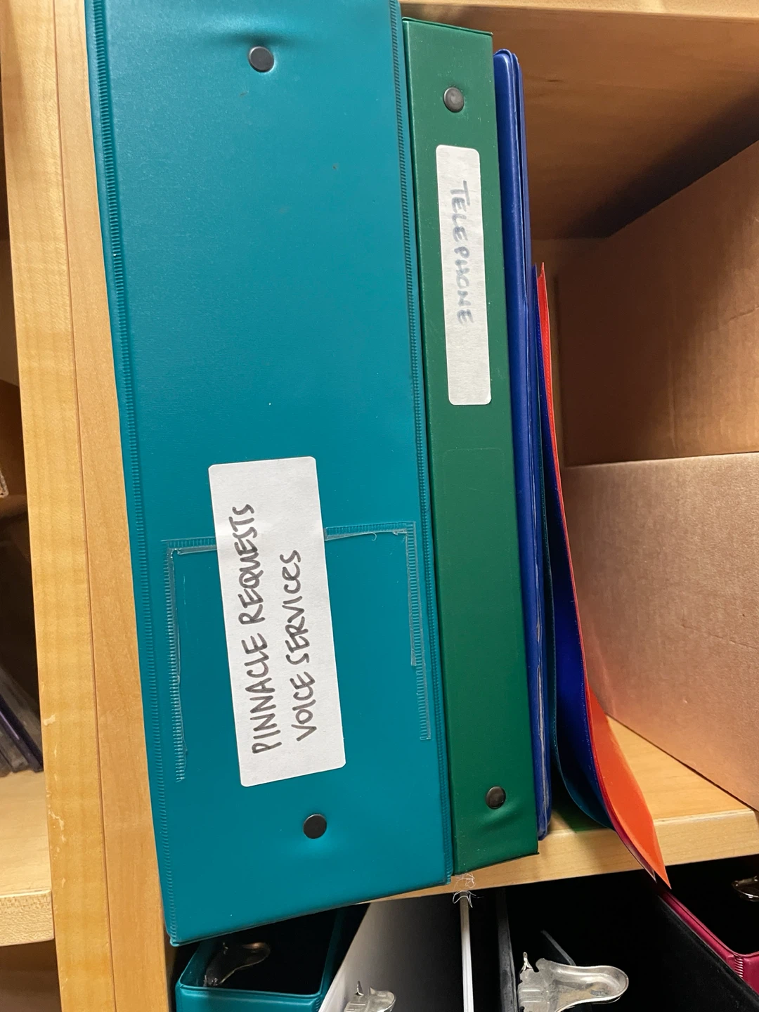 Assorted binders