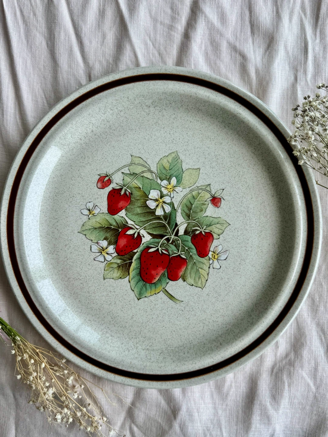 Mid-Century Modern strawberry Plate 🎀