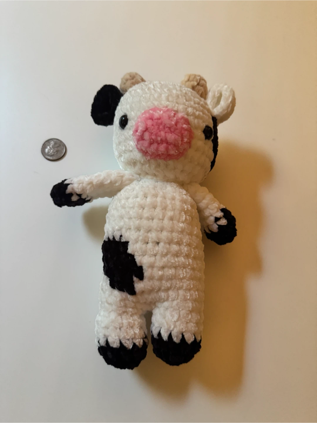 Crocheted Cow Plush Toy