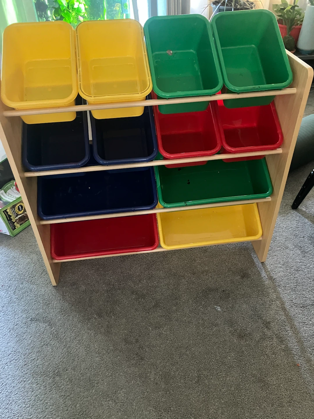 Multi-Color Toy Organizer Storage Shelf