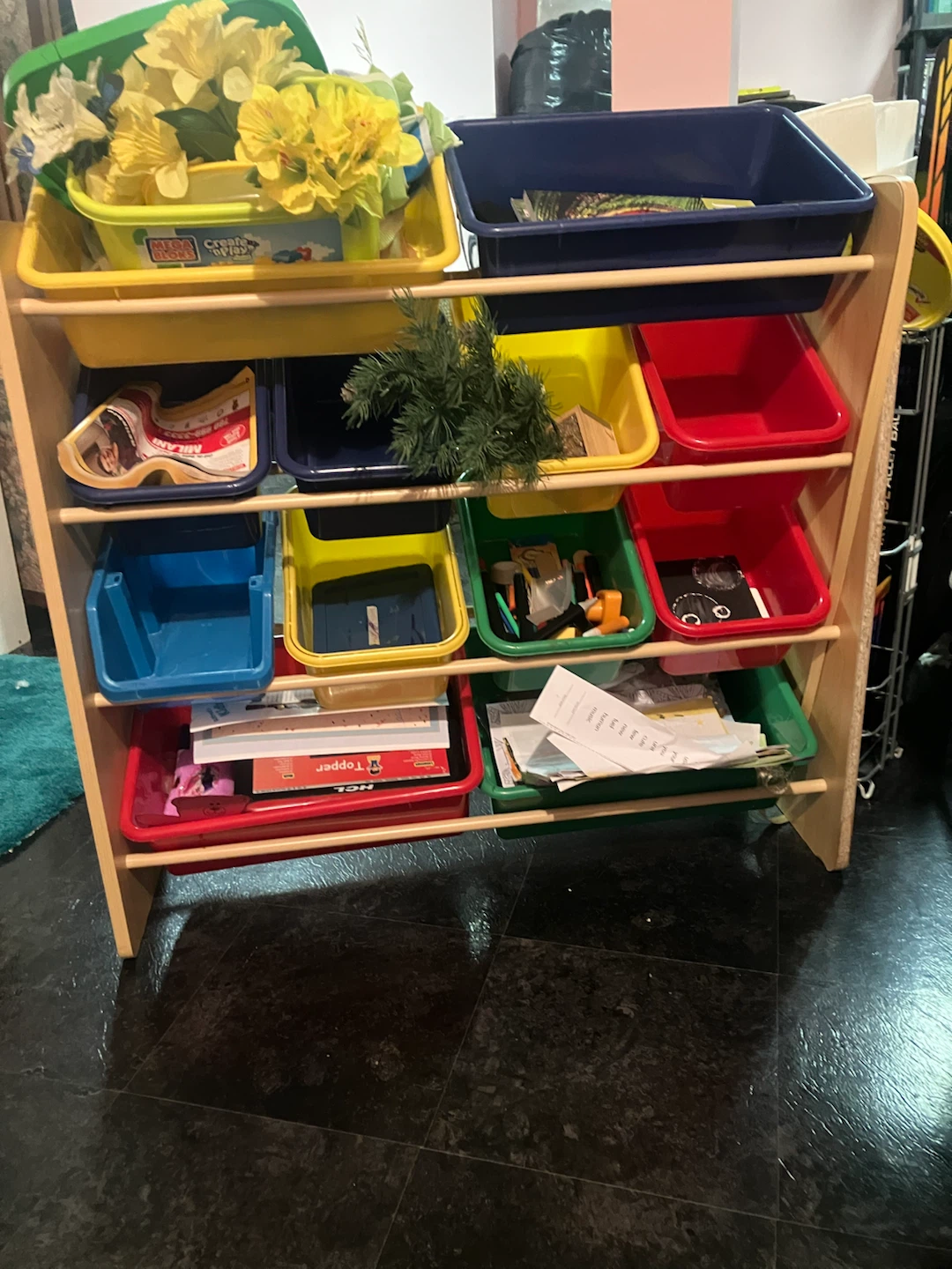 Multi-Color Toy Organizer Storage Shelf - photo 2