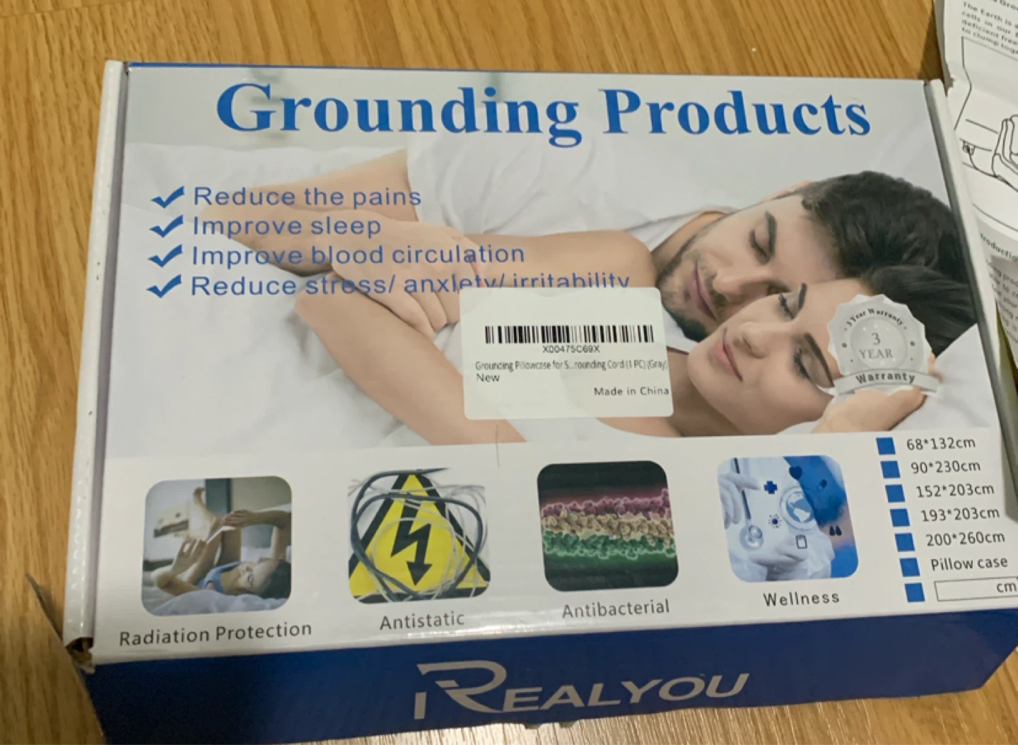 REALYOU Grounding Pillow Case