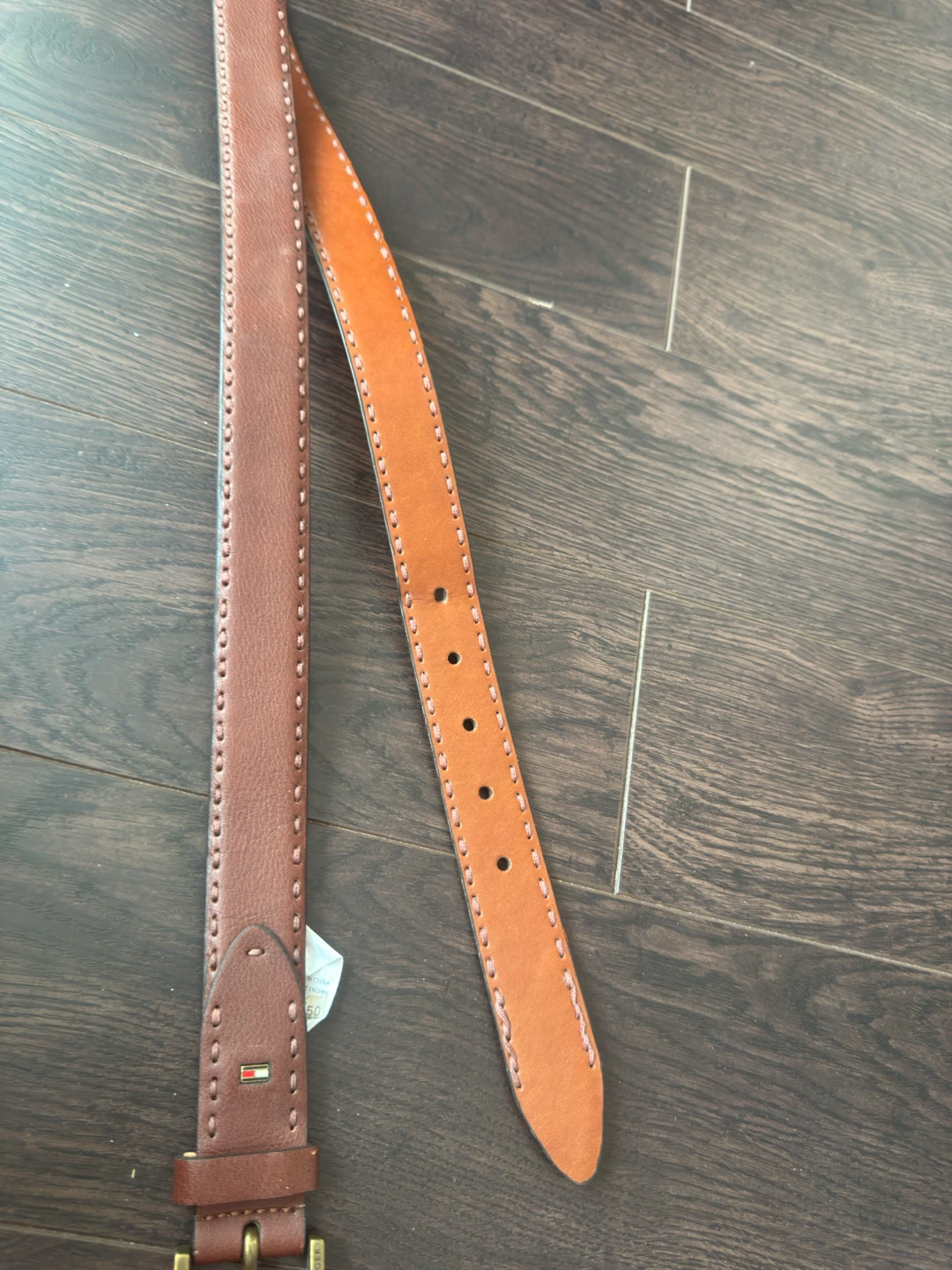 Tommy Hilfiger Brown Leather Belt Size 38 - photo 2