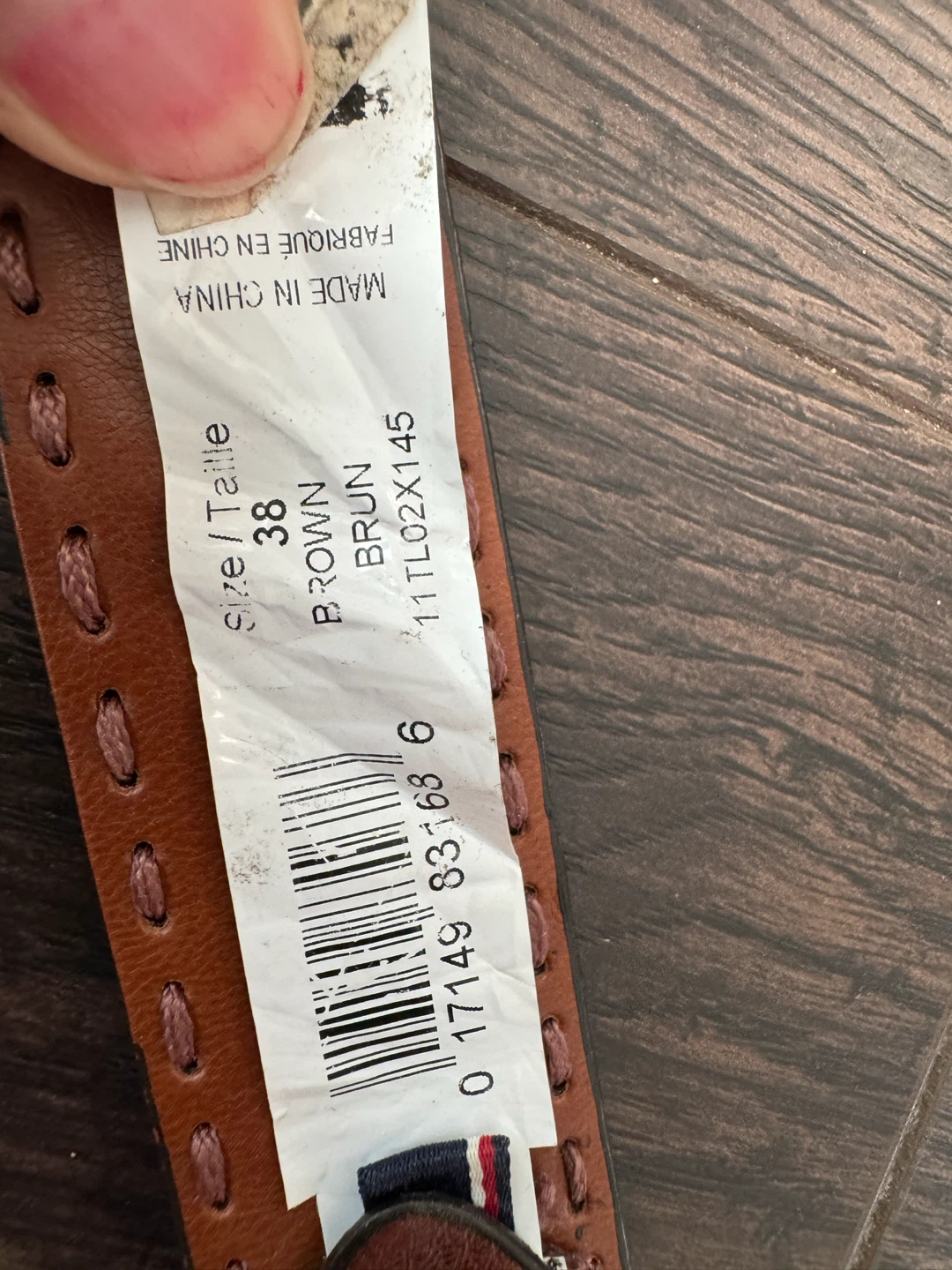Tommy Hilfiger Brown Leather Belt Size 38 - photo 3