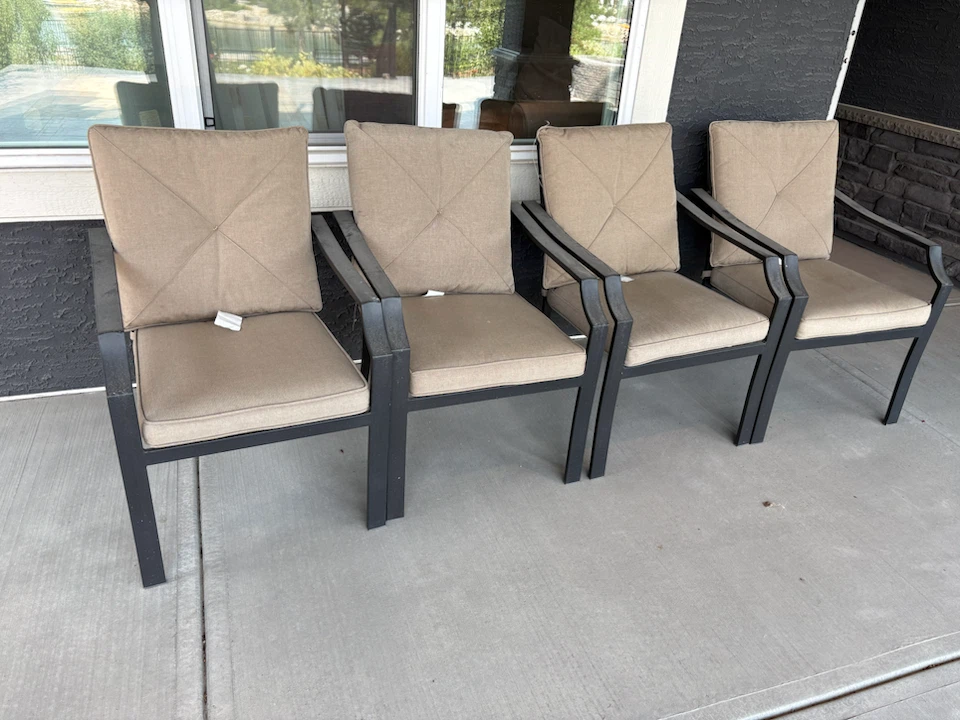 Outdoor Armchair with cushion with Tan Cushions - photo 2