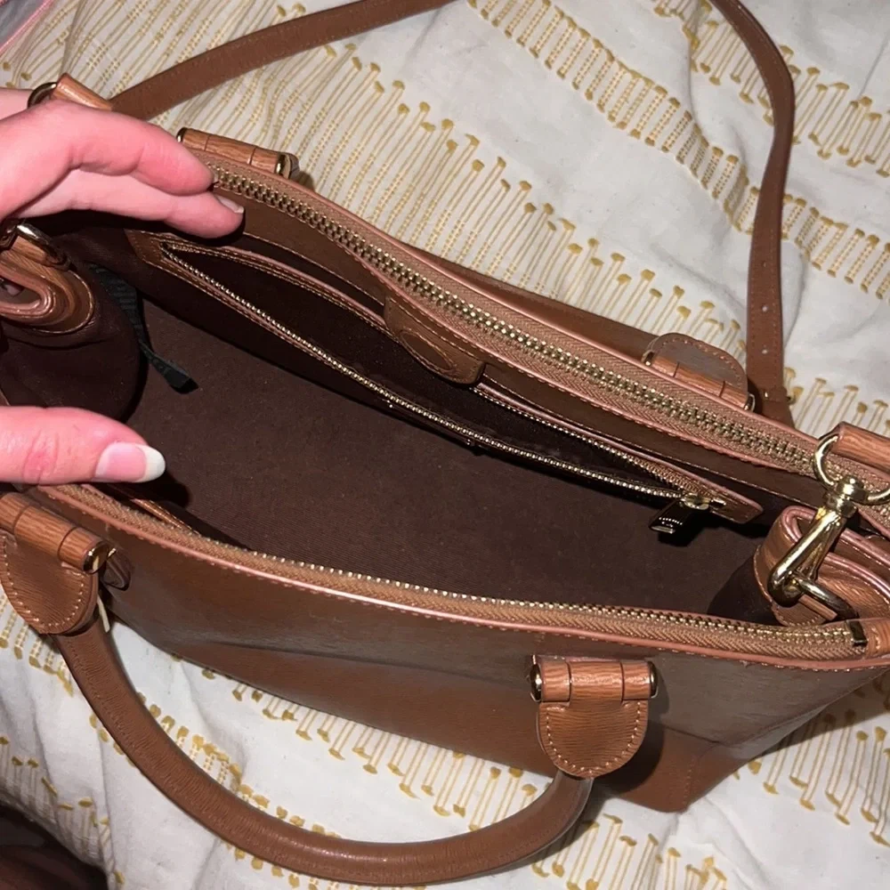 Lauren Ralph Lauren Leather Tote Bag - Brown - photo 5