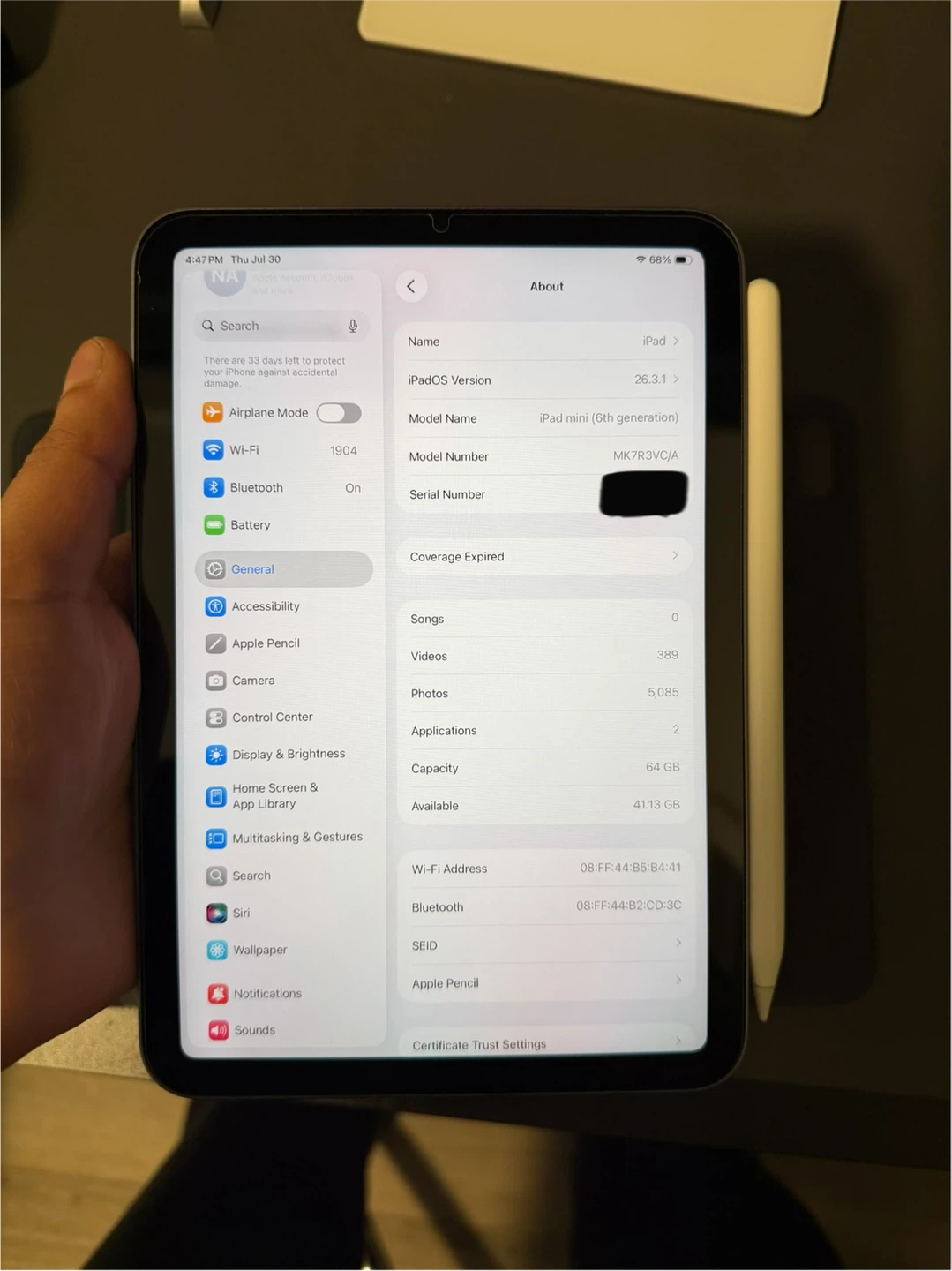 Apple iPad mini (6th generation) 64GB - Purple - photo 3