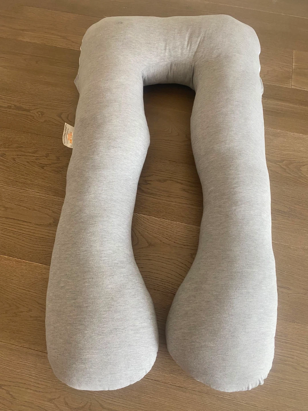 Grey U-Shaped Maternity Pillow