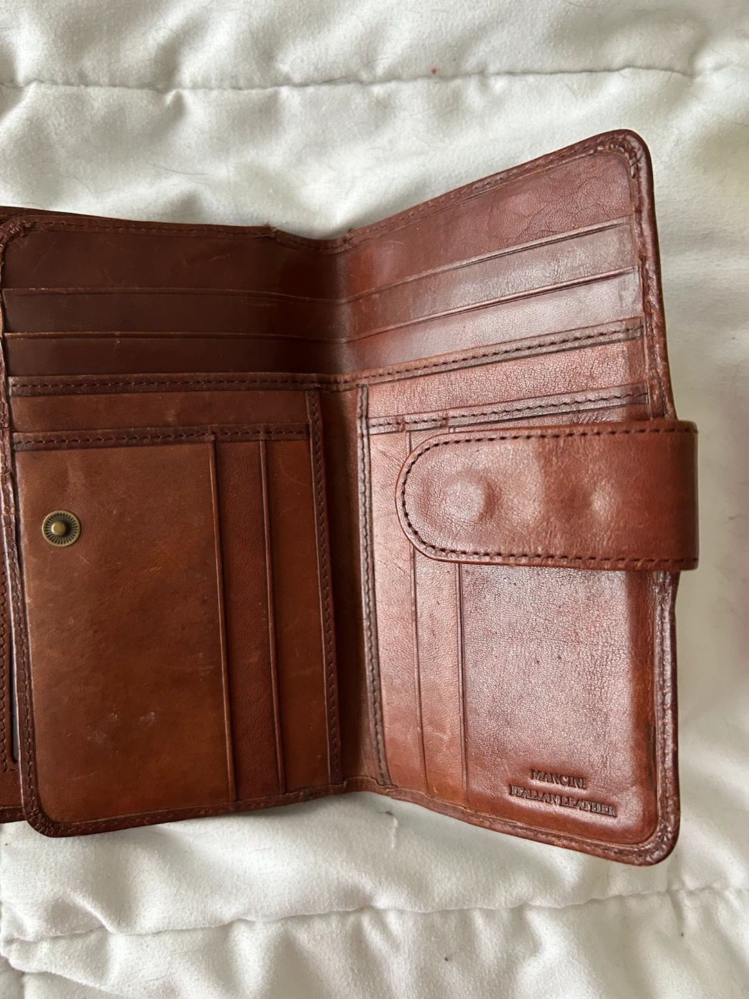 Mancini Brown Italian Leather Wallet - photo 3