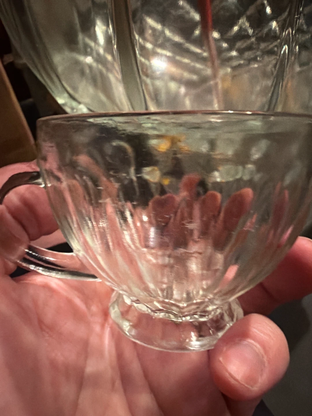 Glass Punch Bowl with Ladle - photo 4
